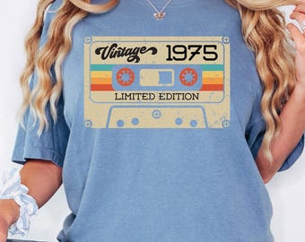 Comfort Colors®Vintage 1975 Retro 48th Birthday Shirt 48th Birthday Gift For Women,48th Birthday Gift For Men,48th Birthday Best Friend,48th