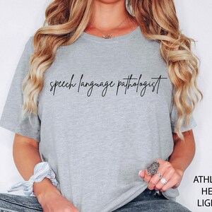 SLP Speech Language Pathologist Therapist Shirt, SLP Gifts, Speech Tee Chenille Patch, Speech Squad,Speech Therapist Gift,Language Pathology