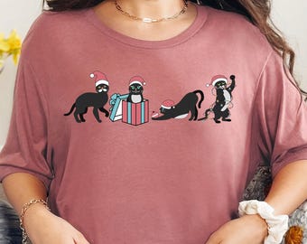 Christmas Shirt, Christmas Cat Shirt, Christmas Shirt, Meowy Christmas Shirt, Cat Lover Shirt, Merry Christmas Shirt, Gift For Christmas Tee