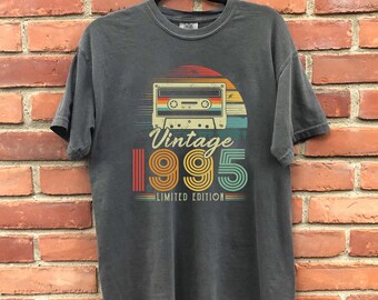 Vintage 1995 Shirt, 30th Birthday Gift For Men, 30th Birthday Best Friend, 30th Bday, Seventies Shirt, Turning 30 Birthday Gift,Born in 1995