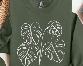 Monstera Sweatshirt, Plant Lady Shirt, Plant Mama Crewneck, Plant Mama Gift, Plant Mom Shirt, Plant Shirt, Plant Lover Shirt, Plant Lady