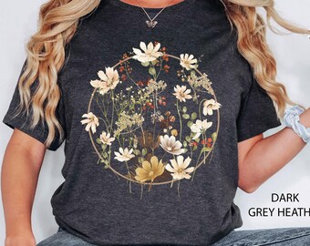 Flower Shirt, Flower Shirt Aesthetic, Floral Graphic Tee, Floral Shirt, Flower T-shirt, Wild Flower Shirt, Wildflower Tee, Flower Lover Tee