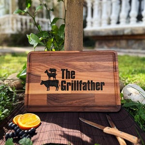 Vatertagsgeschenk, BBQ Schneidebrett, Grillen Geschenke, Grill Geschenk für Vater, Grillen Geschenke, Charcuterie Bretter, Fleisch Schneidebrett, individuelle Geschenke