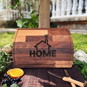 Custom Cutting Board, Home Cutting Board, Couple Cutting Board, Personalized Cutting Board, Realtor Closing Gift, New Home Gift, Custom Gift