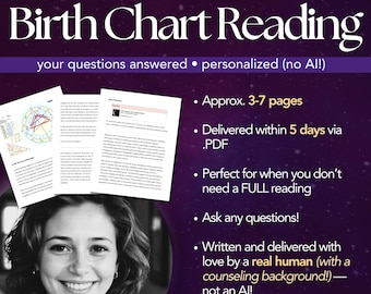 Personalized Birth Chart Reading | 15+ Page Astrology Report | Natal Chart Interpretation & Life Path Guidance