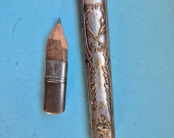 Antique French pencil pendant Flower