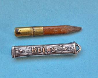 Antique French Pencil pendant  City Reims in France