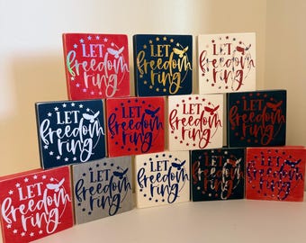Låt friheten ringa fjärde juli-dekorationsskylt