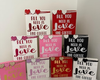"Valentinstag ""All You Brauch"" ist Liebe und Kaffee Zeichen."