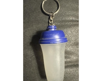Tupperware Keychain Blue Lid Mini Quick Shake Keychain