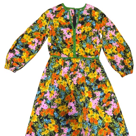 green honolulu flowers long sleeve maxi dress Farm Rio Honolulu Flowers Long Sleeve Maxi Dress In Honolulu Flowers Green  - 50% Off
