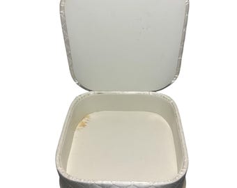 Boîte de rangement carrée matelassée vintage organisateur de bibelots souvenir décoratif