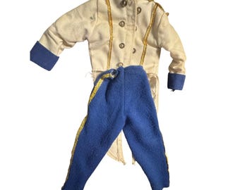 Ensemble de vêtements de poupée vintage Prince charmant costume veste pantalon