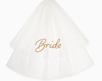 Vrijgezellenfeest bruidssluier - bruid
