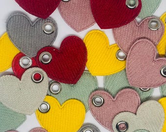 Love heart lace charms for roller skates