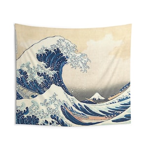 La grande onda di Kanagawa di Hokusai Arazzo da parete