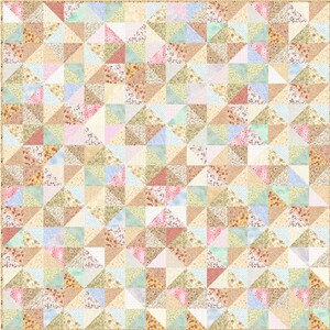 Kit Dessus De Lit Shabby Chic - Quilt Addicts - Tissus Floraux Prédécoupés 58x70