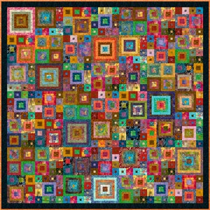 TIKA BATIKA Batik Pre-cut Quilt Kit All Sizes by Quilt-Addicts 90x90 precut kit