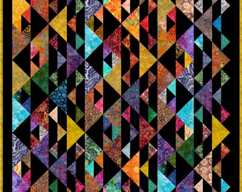 Kit De Courtepointe Batik Pré-coupé Tatasurya – Toutes Tailles – Marque Quilt-Addicts