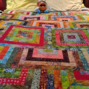 KANAWA - Free Delivery - Batik Pre-cut Quilt Kit - All Sizes - by Quilt-Addicts **