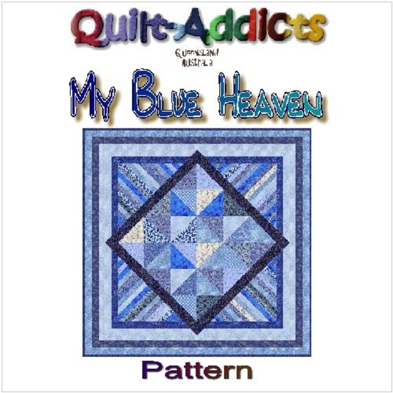 MY BLUE HEAVEN Precut Quilt Kit All Sizes by Etsy