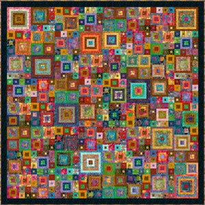 TIKA BATIKA Batik Pre-cut Quilt Kit All Sizes by Quilt-Addicts 103x103 precut kit