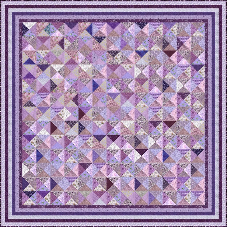 LAVENDER LADIES Precut Quilt Kit All Sizes by Etsy
