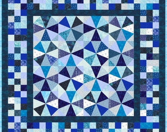 MIDNIGHT BLUE - Pre-cut Quilt Kit - All Sizes - by Quilt-Addicts *