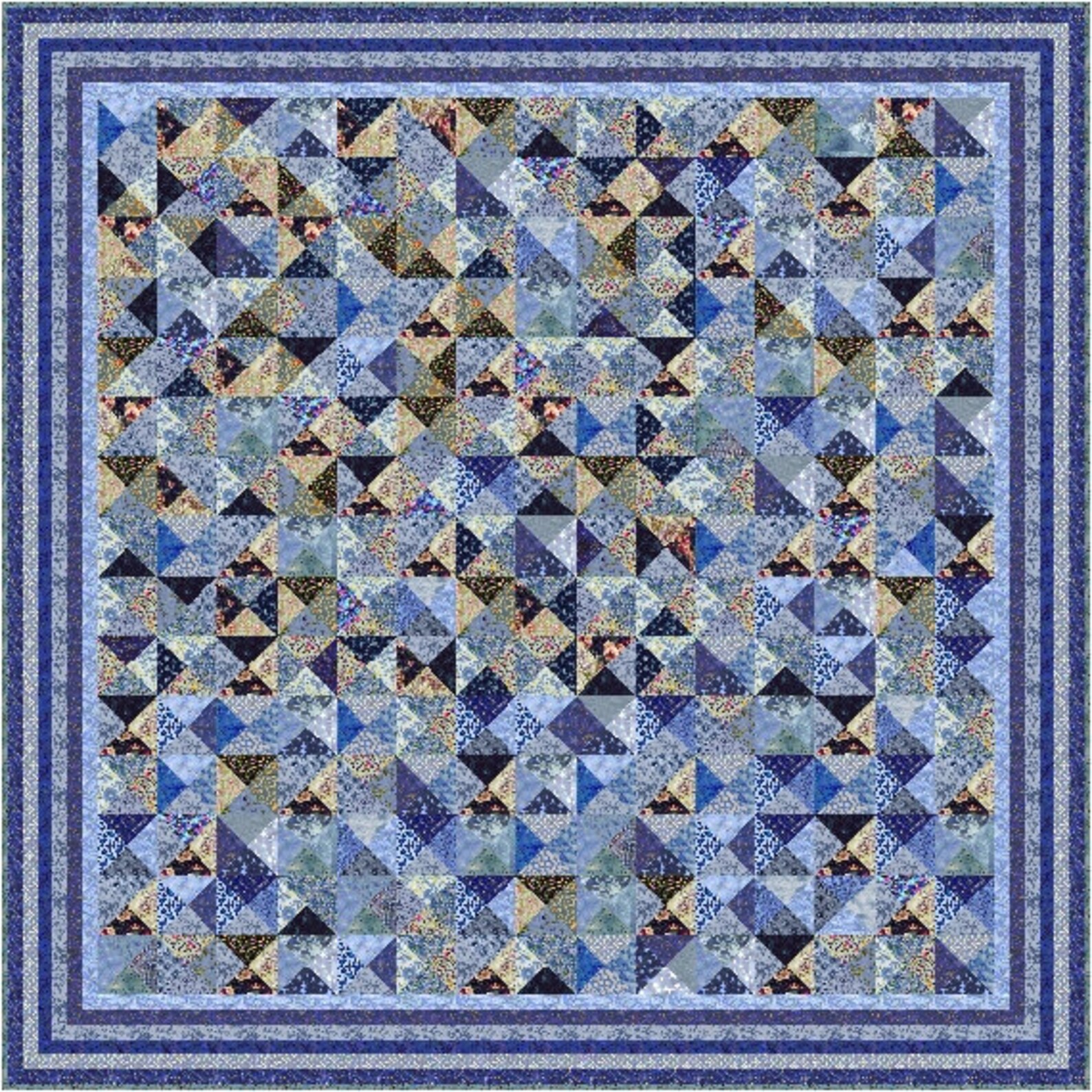 KEW GARDENS Precut Quilt Kit All Sizes by Quiltaddicts Etsy