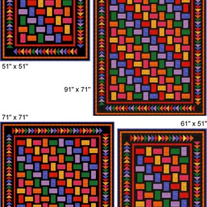 Kit De Courtepointe Pré-coupé 'Quaintly Amish' - Toutes Tailles - Par Quilt-Addicts - Livraison Gratuite