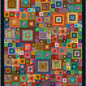 TIKA BATIKA Batik Pre-cut Quilt Kit All Sizes by Quilt-Addicts 77x65 precut kit