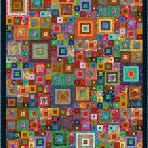 TIKA BATIKA Batik Pre-cut Quilt Kit All Sizes by Quilt-Addicts 90x78 precut kit