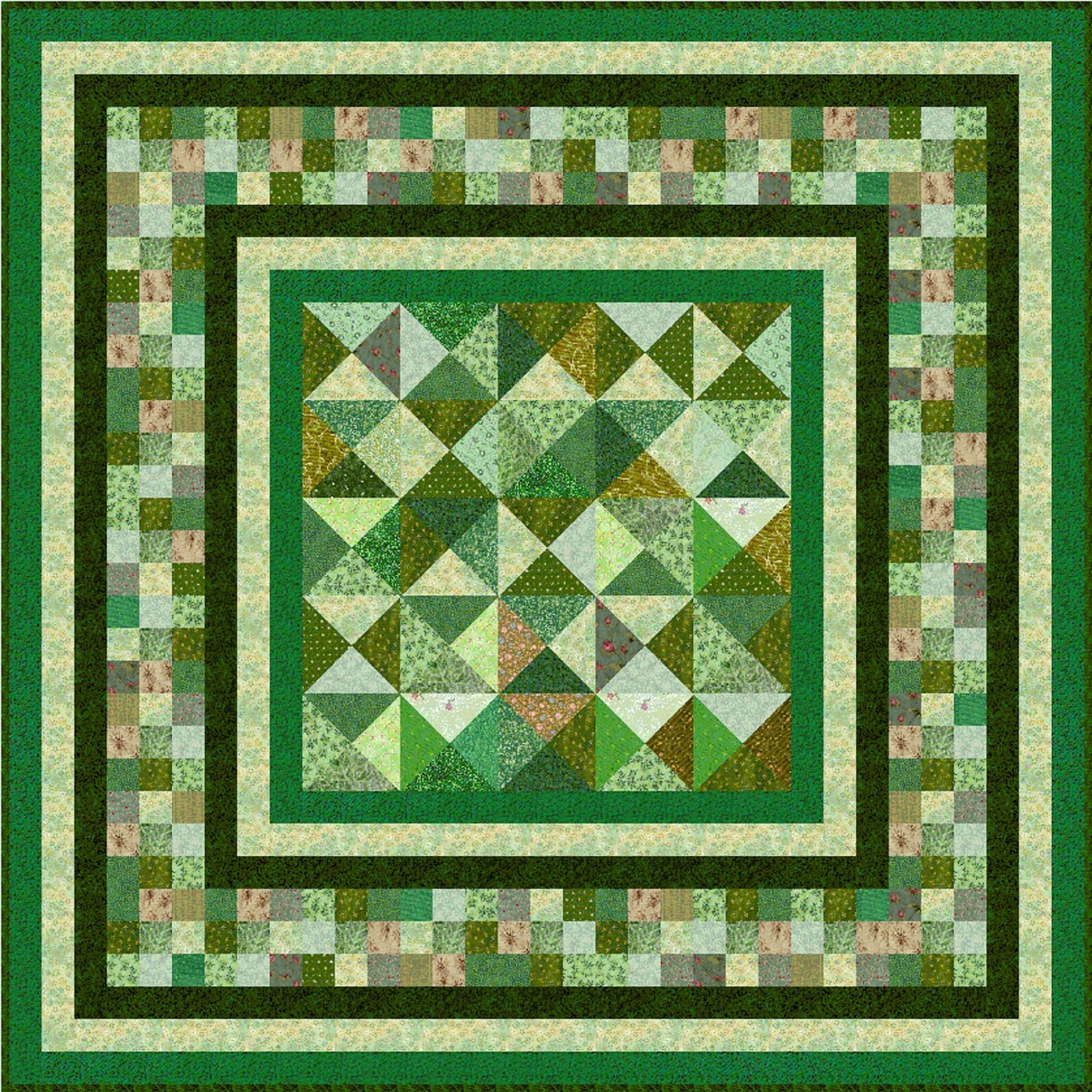 MINT JULEP Precut Quilt Kit All Sizes by Quiltaddicts Etsy