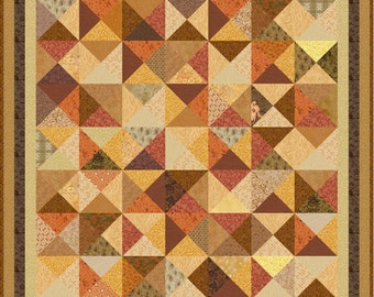 AUTUMN GARDENS - Pre-cut Quilt Kit - All Sizes - by Quilt-Addicts *