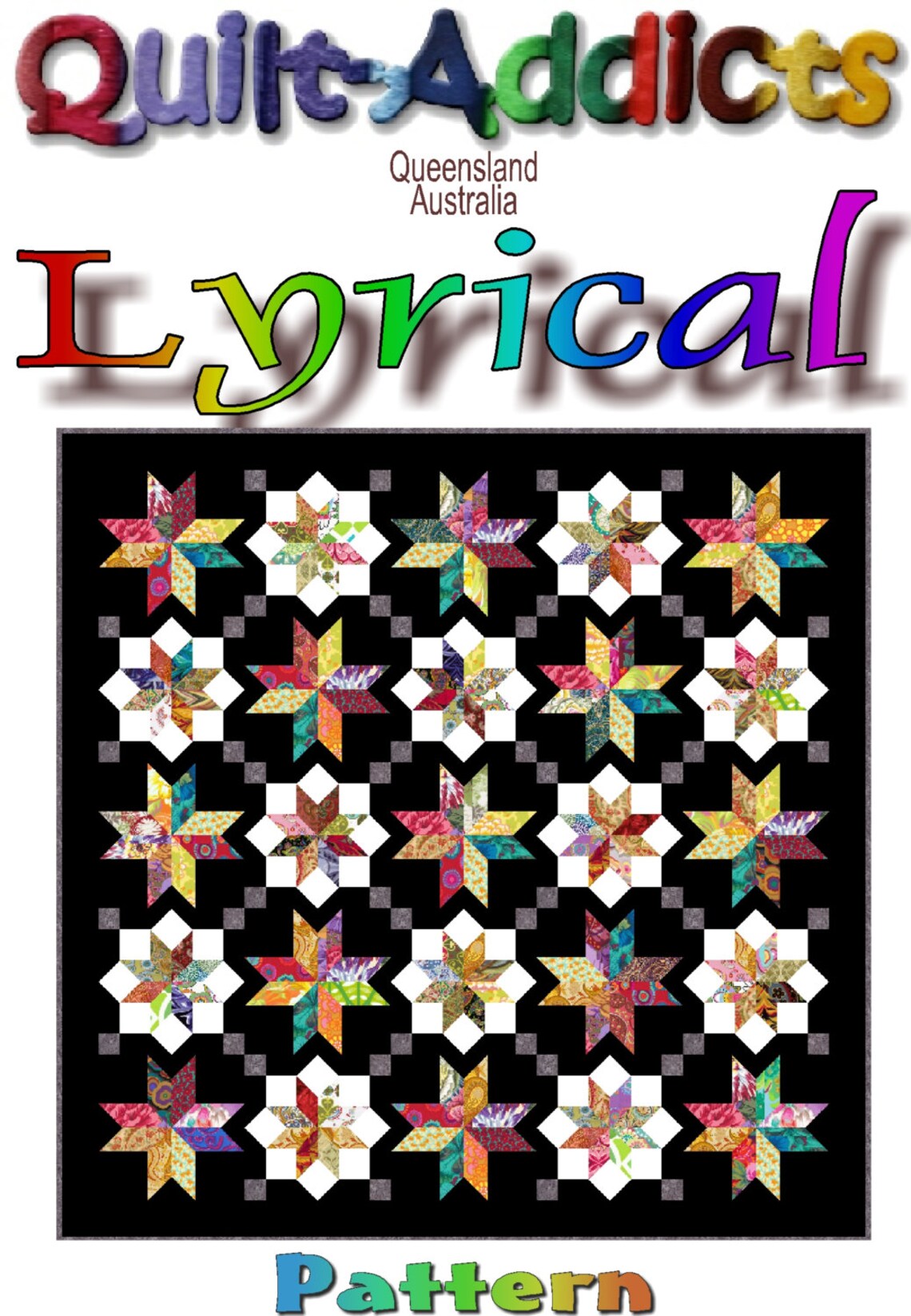 LYRICAL Precut Quilt Kit All Sizes by Quiltaddicts Etsy