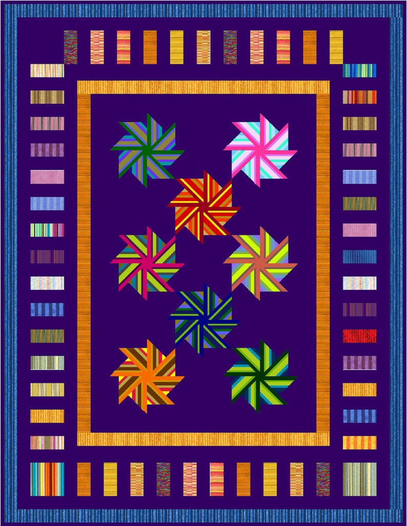 95x 80 King Single or 80x 61 Single UNBELIEVABLE Quilt-Addicts Pre-cut Quilt Kit or Finished Quilt