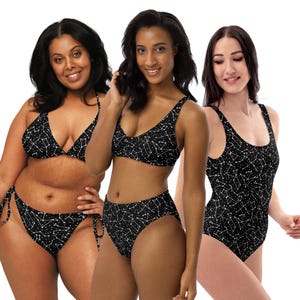 Constellations Print Recycled String-Bikini