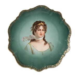 Queen Louise of Prussia Portrait Plate - Carl Tielsch Germany