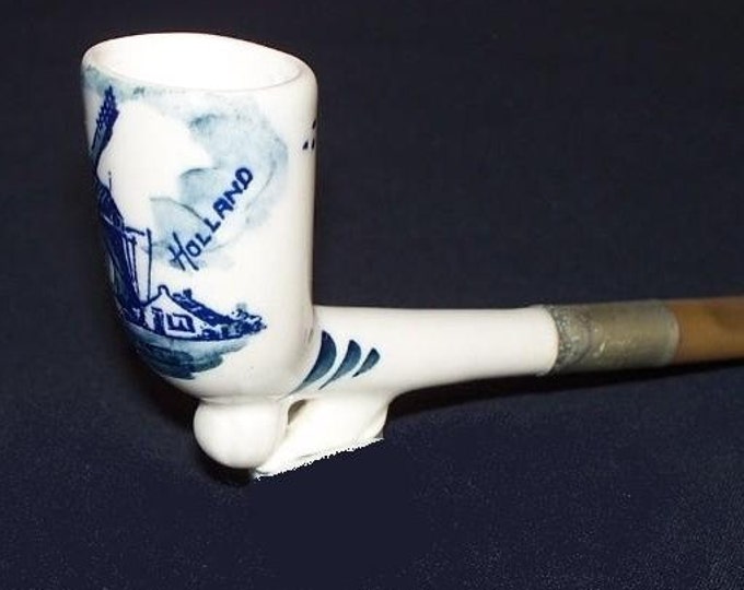 Zenith Delft Blue Holland Ceramic Smoking Pipe Item 1706 Etsy