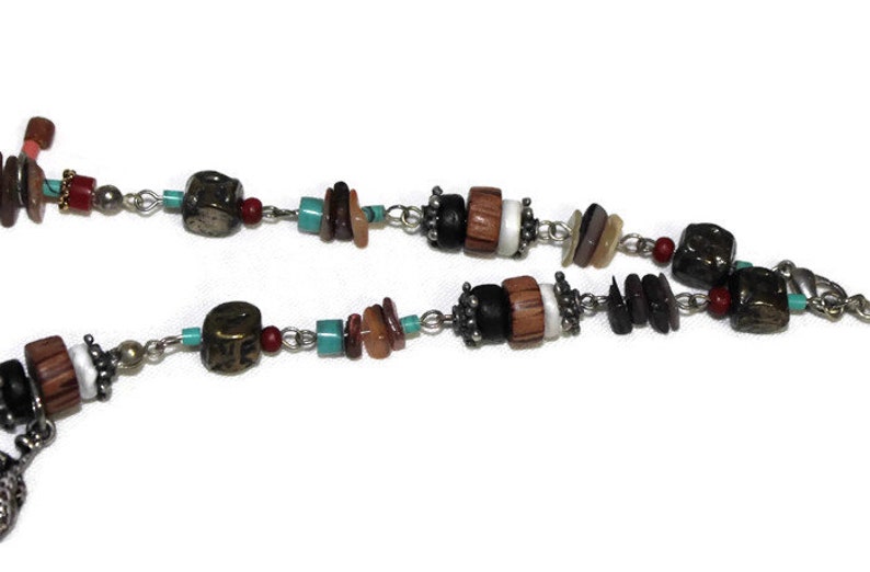 Colorful Bib Necklace African Animals Demi Parure Necklace and Earrings