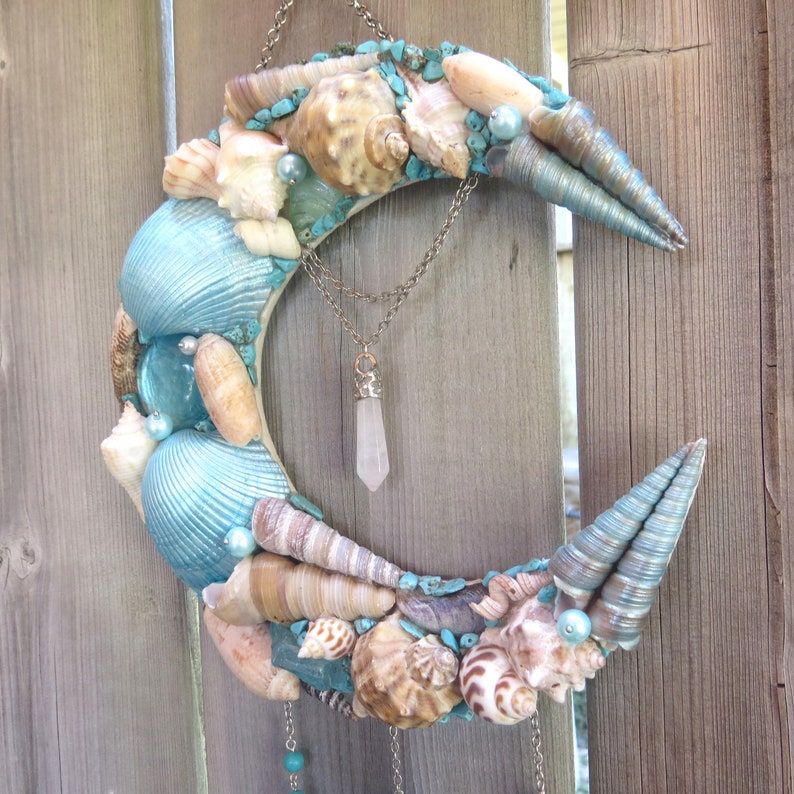 Sea Shell Crescent Moon Wall Art 8