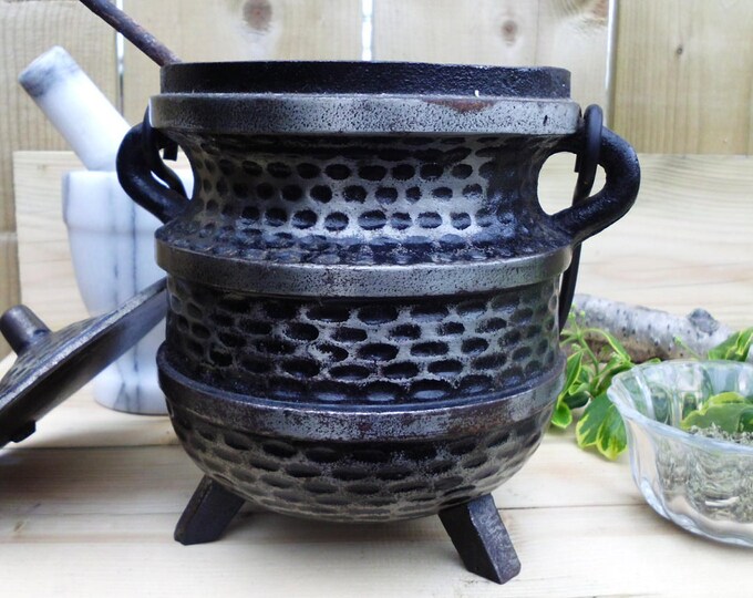 Vintage Fire Starter Pot/cast Iron Cauldronwitches Etsy