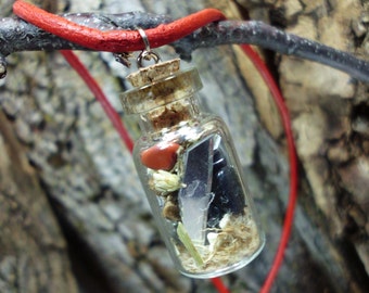 Witch's Bottle Pendant, Protection Amulet, Witchcraft Jewelry, Witchy  Necklace, Cork Bottle Pendant,  Protection Jewelry Gift Idea