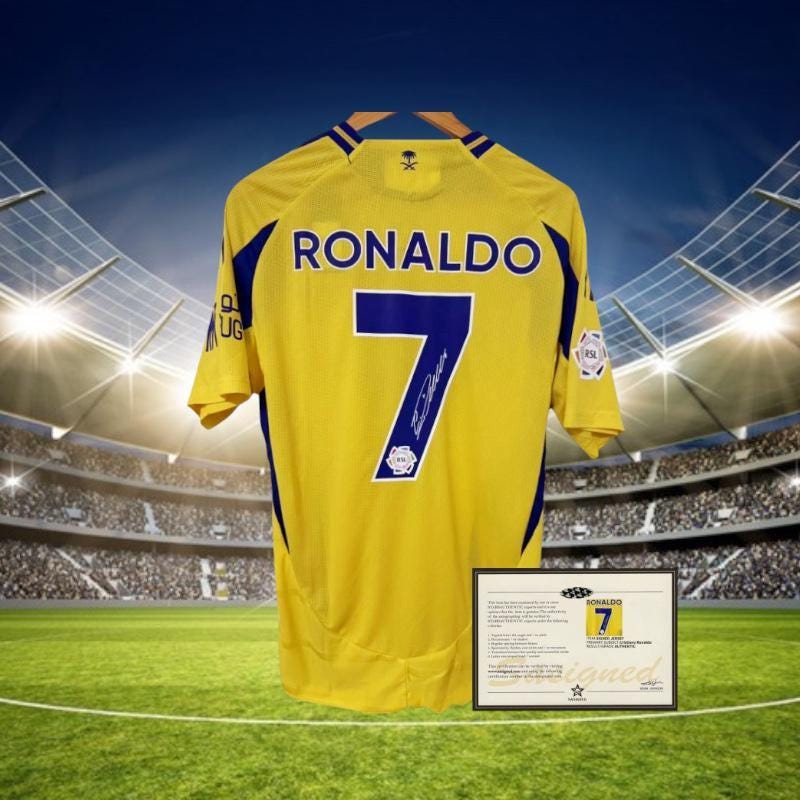 クリスティアーノ・ロナウド サイン入り アル・ナスル 24/25 シャツ