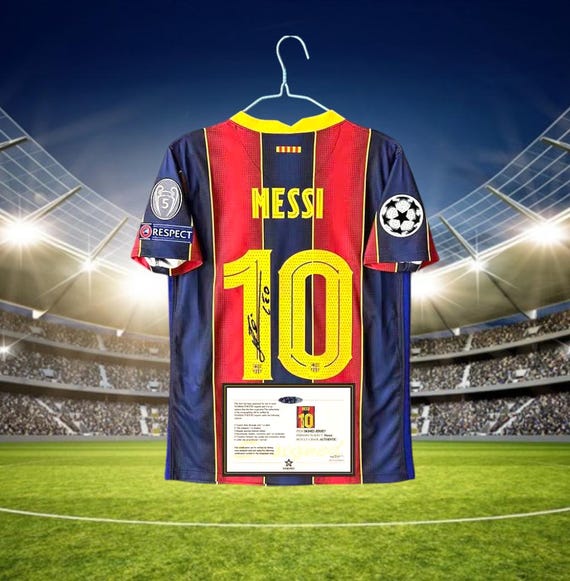 Signed Lionel Messi Barcelona 20/21 Shirt - Etsy Israel