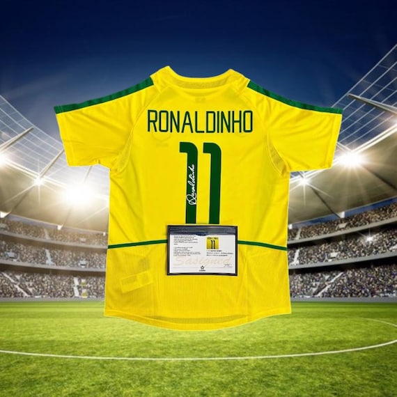 Signed Ronaldinho Brazil 2002 Shirt - Etsy