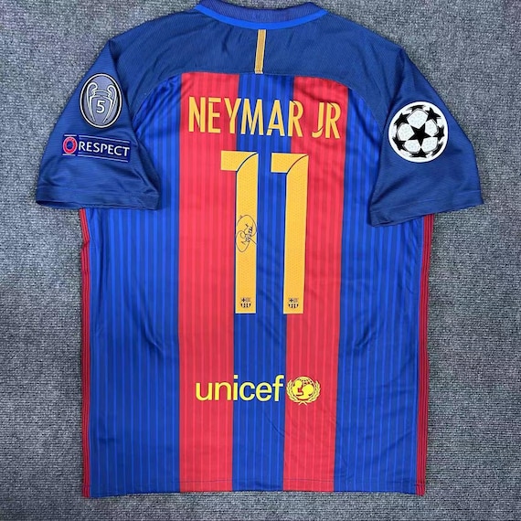 Signed Neymar Shirt FC Barcelona 16/17 - Etsy
