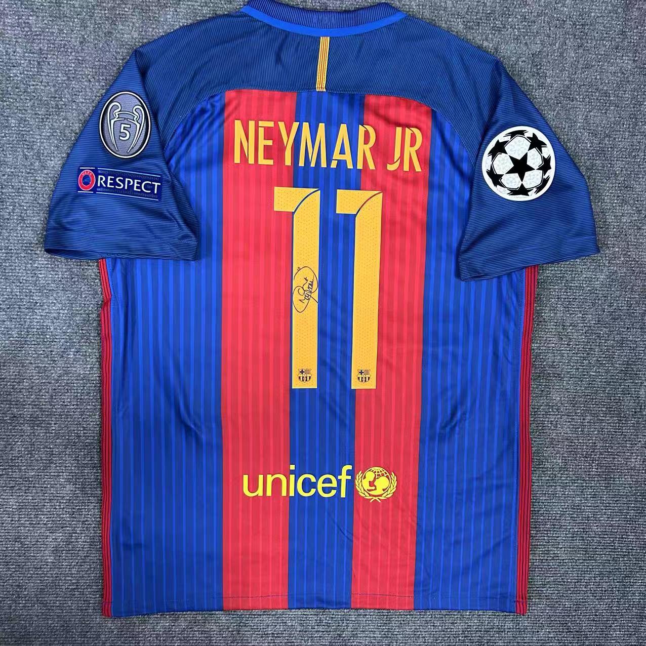 Signed Neymar Shirt FC Barcelona 16/17 - Etsy