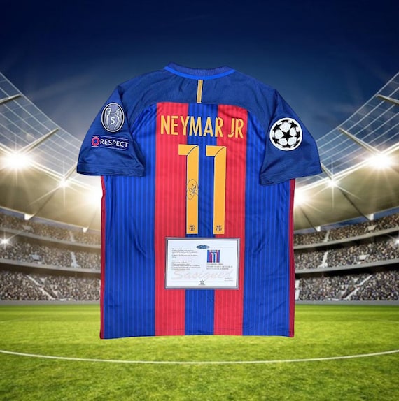 Signed Neymar Shirt FC Barcelona 16/17 - Etsy