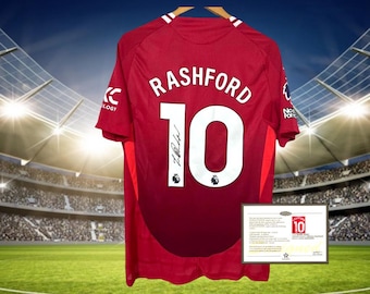 Signed Marcus Rashford Manchester United 24/25 Shirt